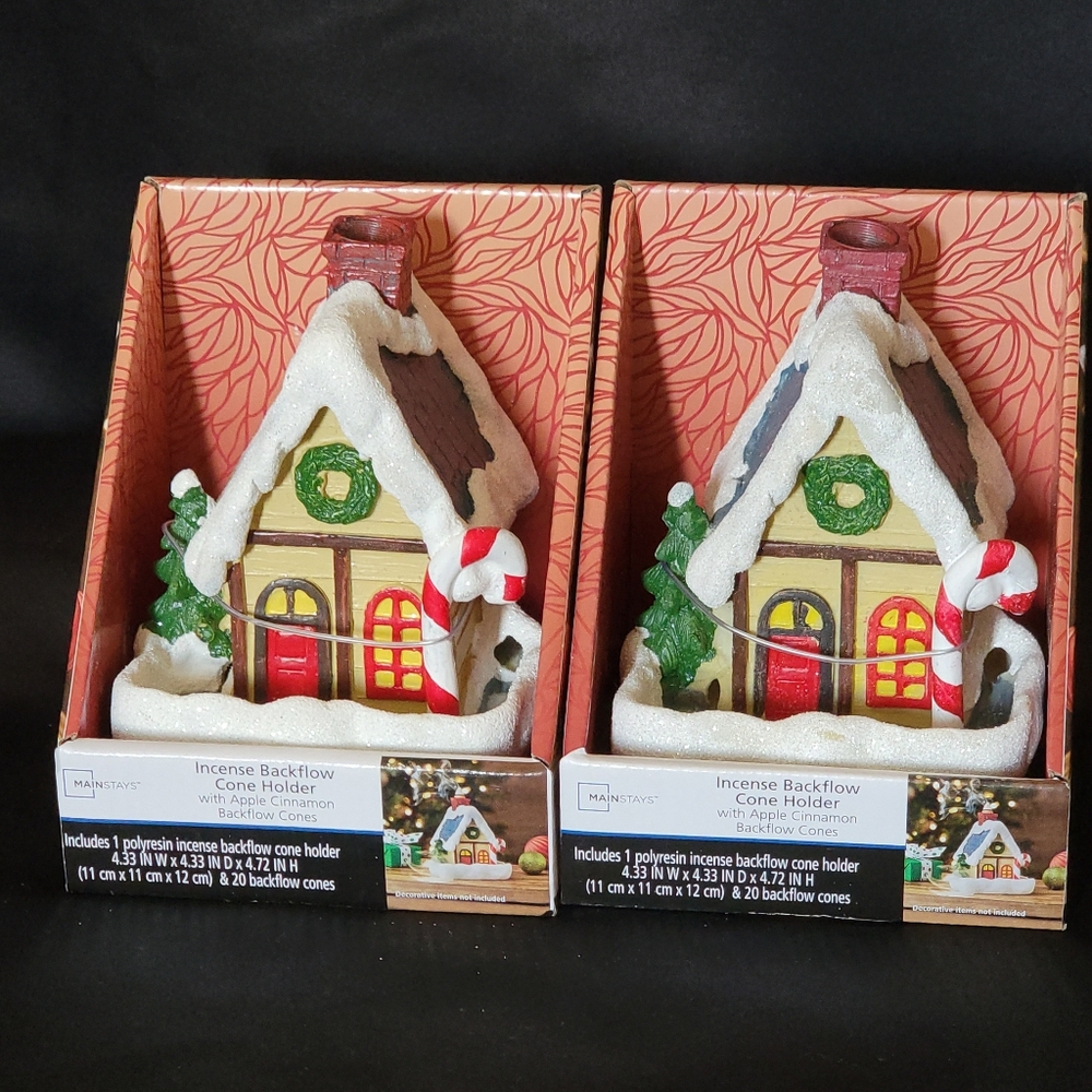 Mainstays Vacation Home Backflow Incense  Cinnamon Apple Backflow Cones (Set 2) - Picture 3 of 8